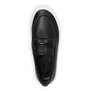 Vince Ghita Black Leather Sneakers